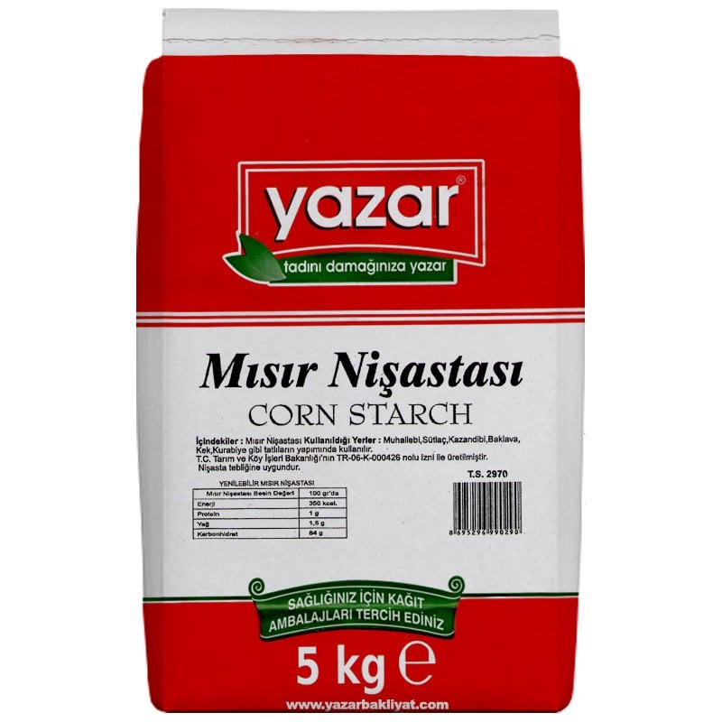 Yazar Mısır Nişastası 5 Kg x 2 Paket